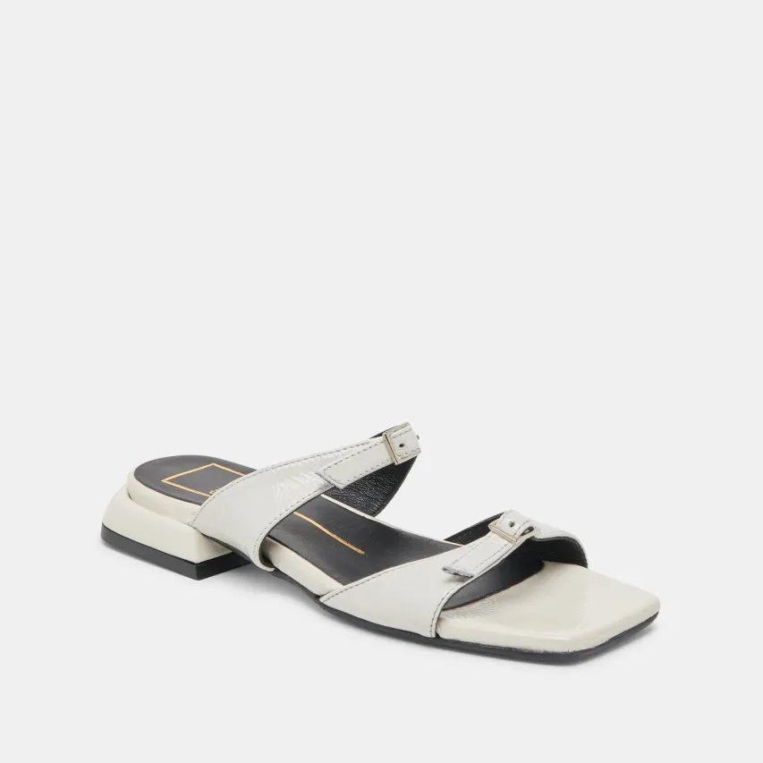 LAVERN SANDALS OFF WHITE CRINKLE PATENT^Dolce Vita Outlet