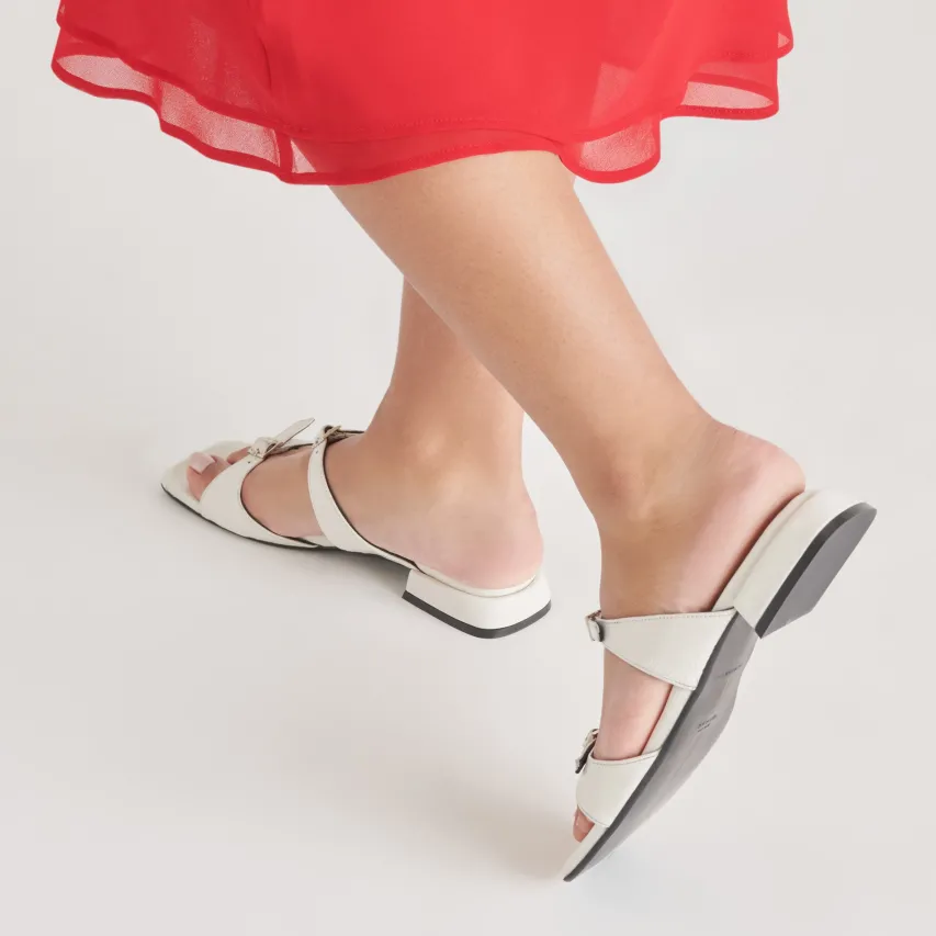 LAVERN SANDALS OFF WHITE CRINKLE PATENT^Dolce Vita Outlet