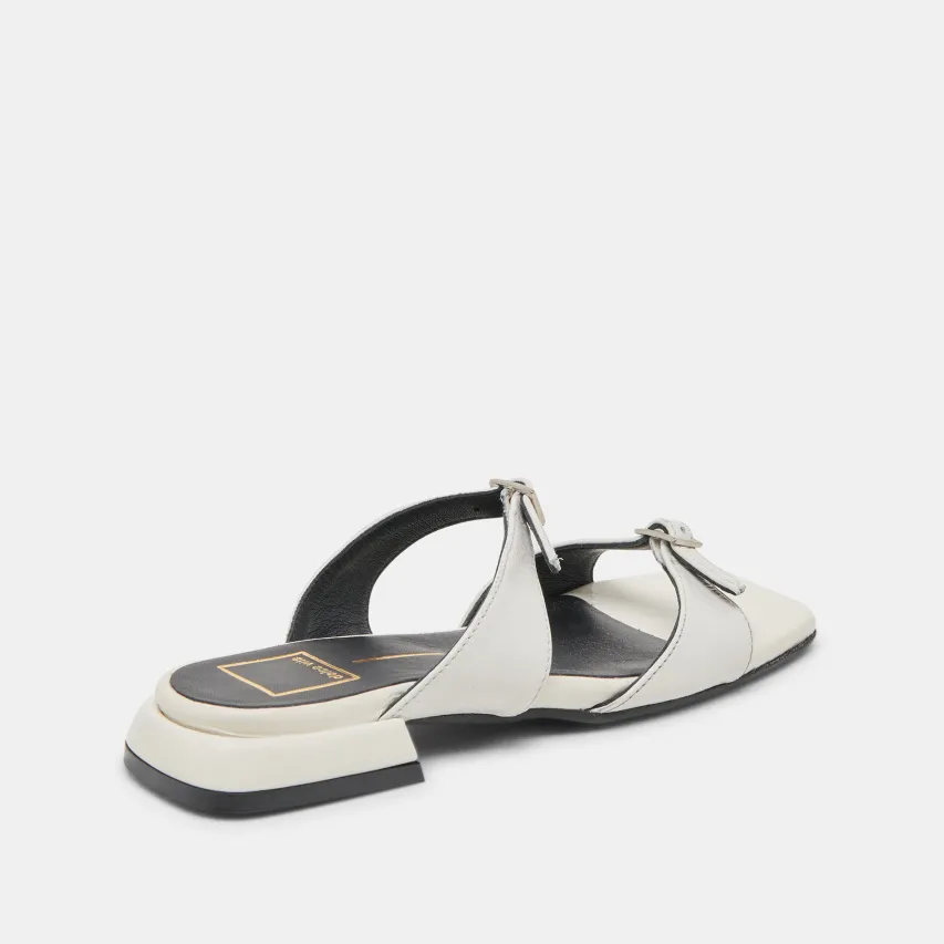 LAVERN SANDALS OFF WHITE CRINKLE PATENT^Dolce Vita Outlet