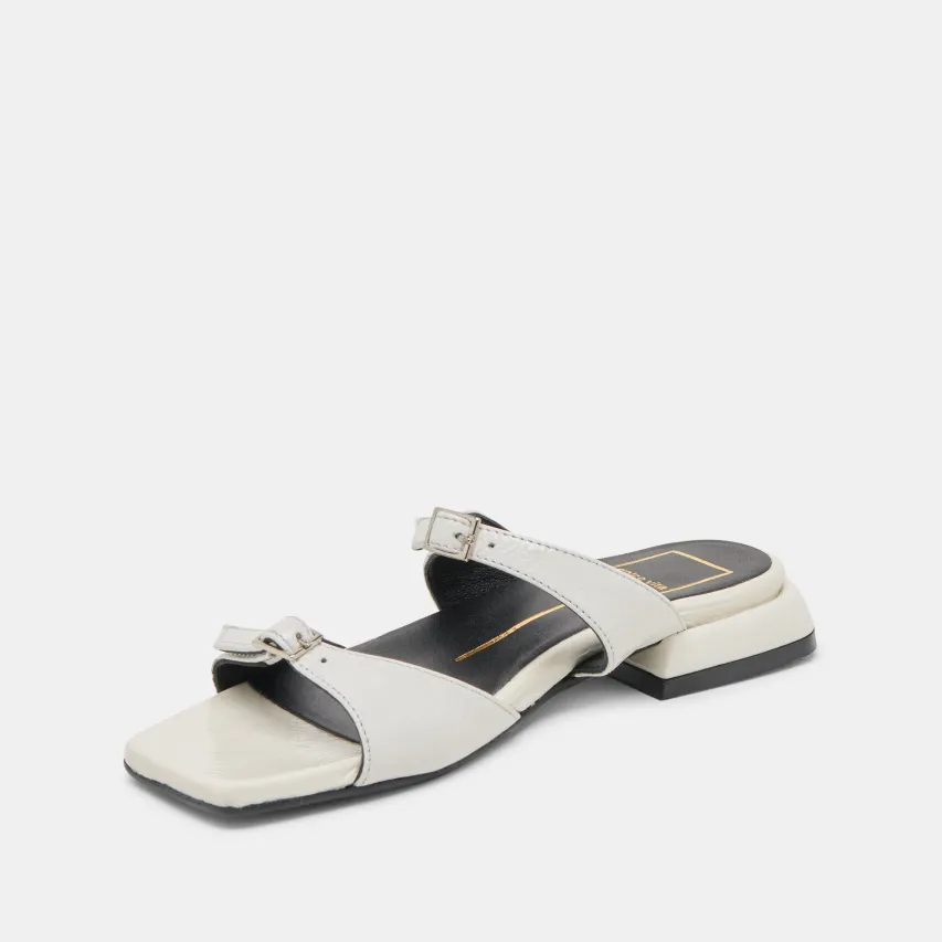 LAVERN SANDALS OFF WHITE CRINKLE PATENT^Dolce Vita Outlet