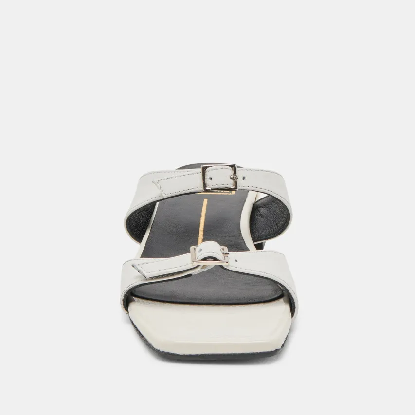 LAVERN SANDALS OFF WHITE CRINKLE PATENT^Dolce Vita Outlet