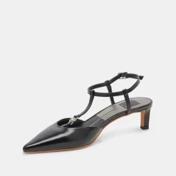 LAVON HEELS BLACK LEATHER^Dolce Vita Discount