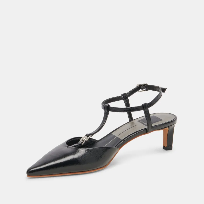 LAVON HEELS BLACK LEATHER^Dolce Vita Discount