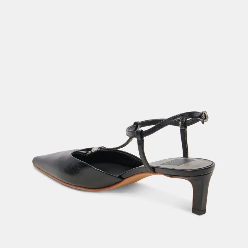 LAVON HEELS BLACK LEATHER^Dolce Vita Discount