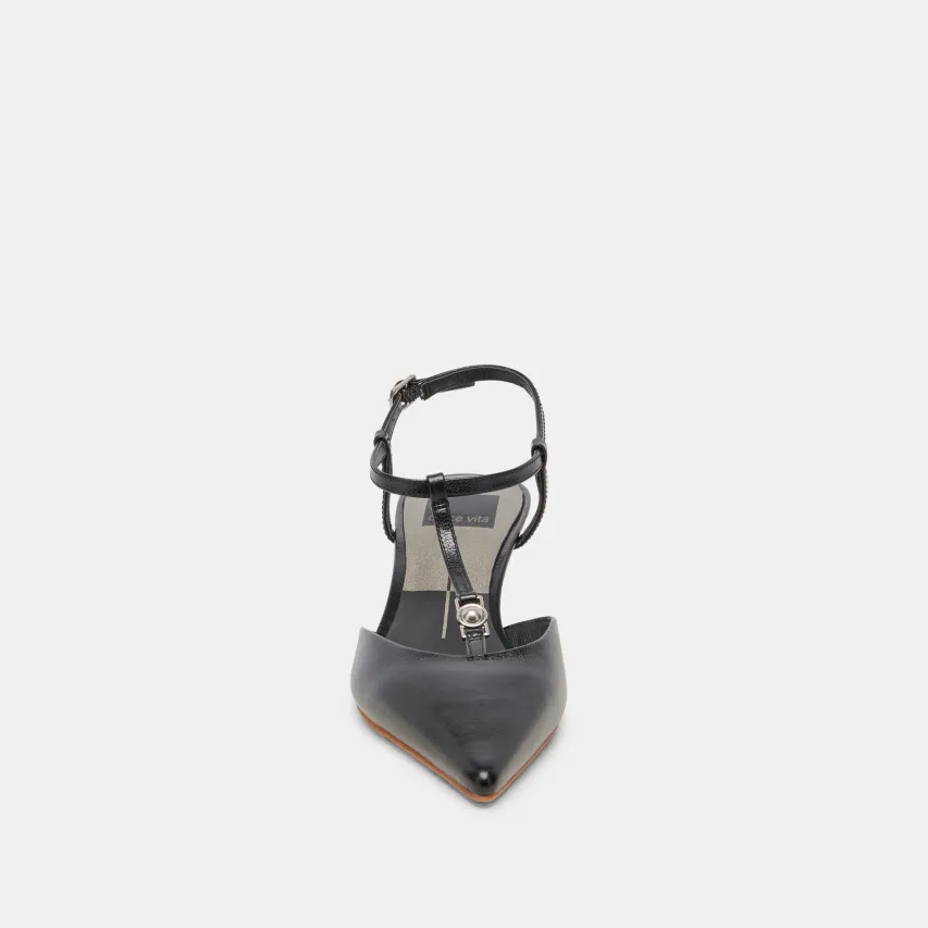 LAVON HEELS BLACK LEATHER^Dolce Vita Discount