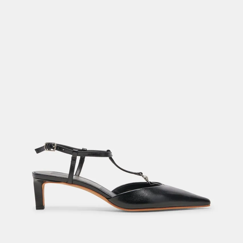 LAVON HEELS BLACK LEATHER^Dolce Vita Discount