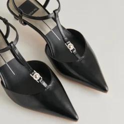 LAVON HEELS BLACK LEATHER^Dolce Vita Discount