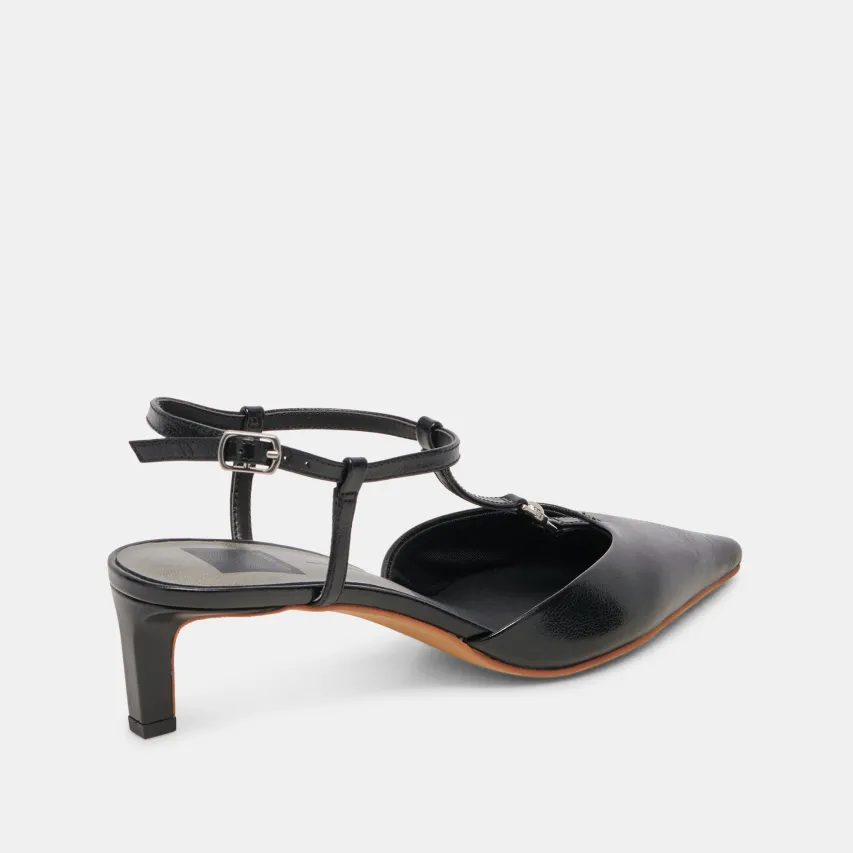 LAVON HEELS BLACK LEATHER^Dolce Vita Discount