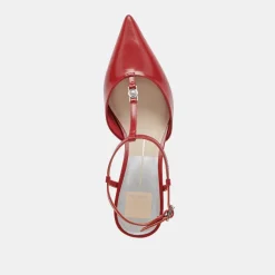 LAVON HEELS RED CRINKLE PATENT^Dolce Vita Online