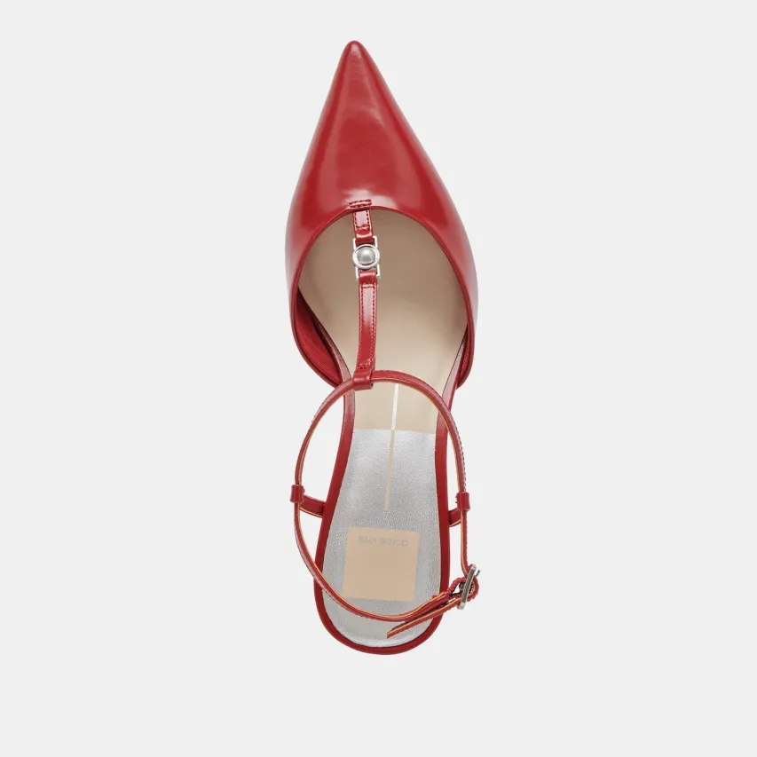 LAVON HEELS RED CRINKLE PATENT^Dolce Vita Online