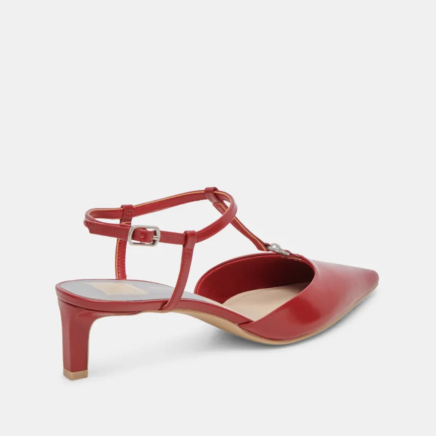 LAVON HEELS RED CRINKLE PATENT^Dolce Vita Online
