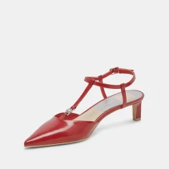 LAVON HEELS RED CRINKLE PATENT^Dolce Vita Online