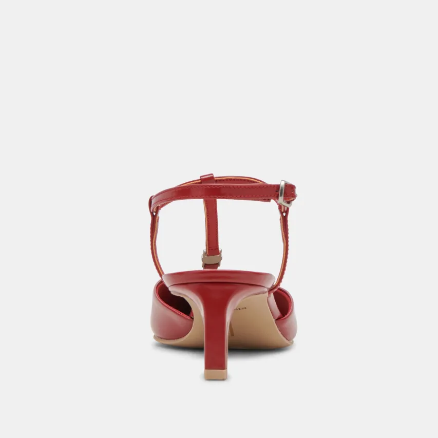 LAVON HEELS RED CRINKLE PATENT^Dolce Vita Online