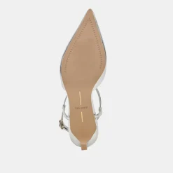 LAVON HEELS SILVER DISTRESSED LEATHER^Dolce Vita New