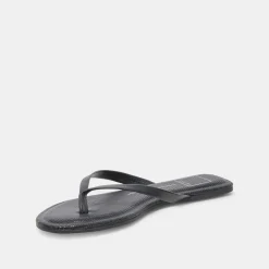 LAYNEY SANDALS BLACK LEATHER^Dolce Vita Best