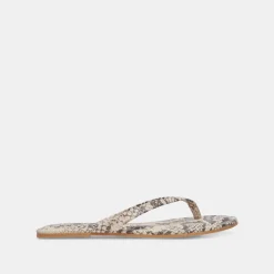 LAYNEY SANDALS BLACK WHITE EMBOSSED SNAKE^Dolce Vita Sale