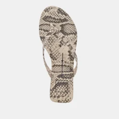 LAYNEY SANDALS BLACK WHITE EMBOSSED SNAKE^Dolce Vita Sale