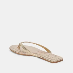 LAYNEY SANDALS LIGHT GOLD METALLIC LEATHER^Dolce Vita Online