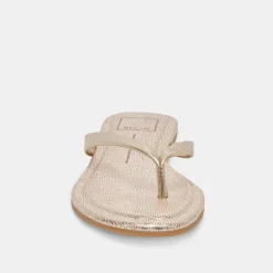LAYNEY SANDALS LIGHT GOLD METALLIC LEATHER^Dolce Vita Online