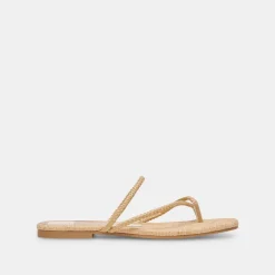 LEANNA SANDALS LT NATURAL RAFFIA^Dolce Vita Discount