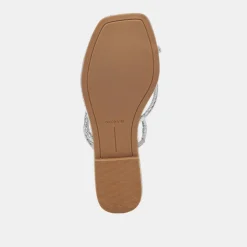 LEANNA SANDALS SILVER EMBOSSED STELLA^Dolce Vita Fashion