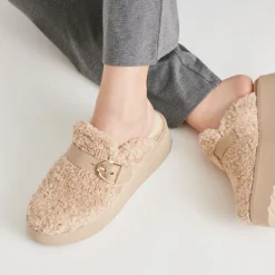 LELANI PLUSH FLATS NATURAL PLUSH^Dolce Vita Best
