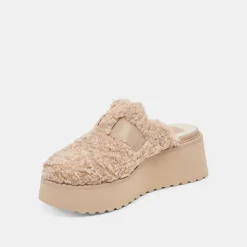 LELANI PLUSH FLATS NATURAL PLUSH^Dolce Vita Best