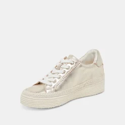 LENNIX SNEAKERS LIGHT GOLD METALLIC LEATHER^Dolce Vita Sale