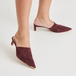 LEXY HEELS CRANBERRY SUEDE^Dolce Vita Outlet