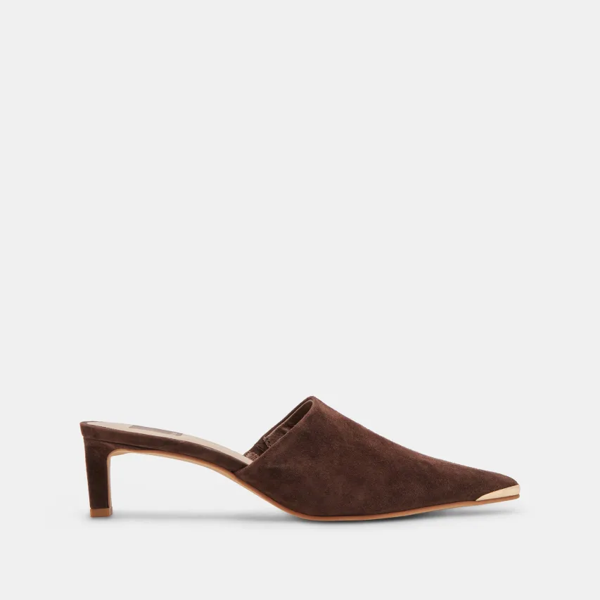 LEXY HEELS DK BROWN SUEDE^Dolce Vita Best