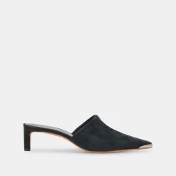 LEXY HEELS ONYX SUEDE^Dolce Vita New