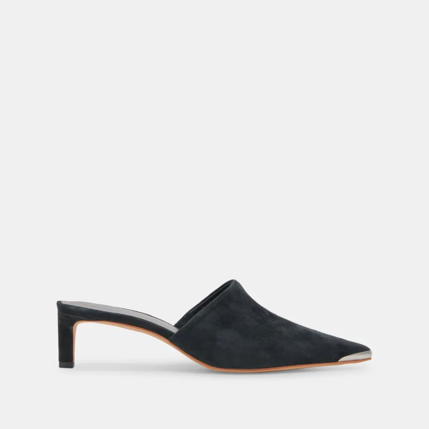 LEXY HEELS ONYX SUEDE^Dolce Vita New