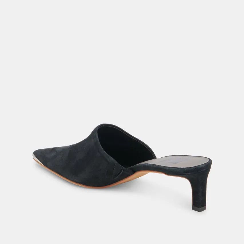 LEXY HEELS ONYX SUEDE^Dolce Vita New