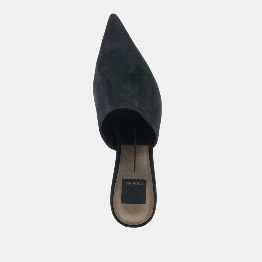 LEXY HEELS ONYX SUEDE^Dolce Vita New