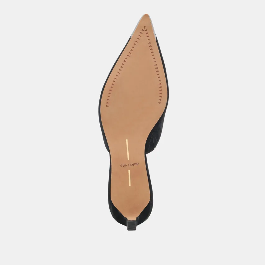 LEXY HEELS ONYX SUEDE^Dolce Vita New