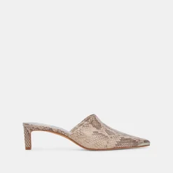 LEXY HEELS SAND SNAKE EMBOSSED^Dolce Vita Outlet