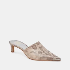 LEXY HEELS SAND SNAKE EMBOSSED^Dolce Vita Outlet