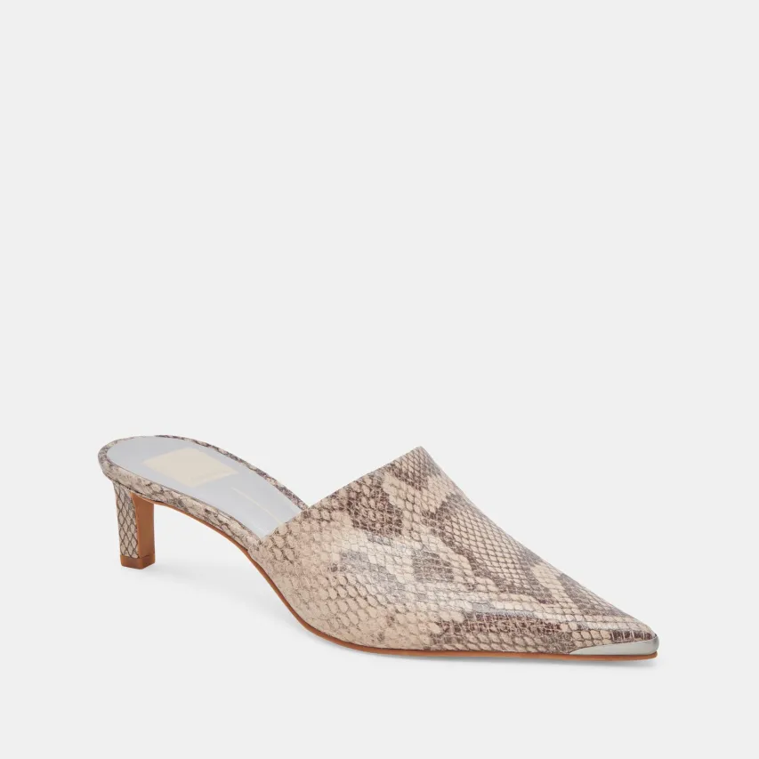 LEXY HEELS SAND SNAKE EMBOSSED^Dolce Vita Outlet