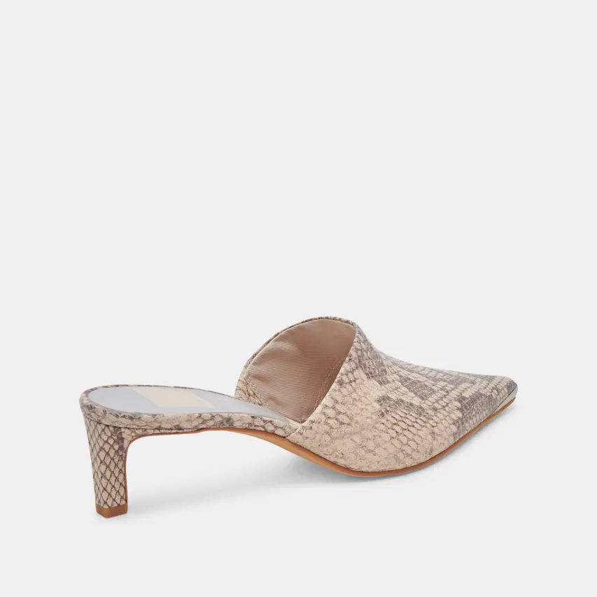 LEXY HEELS SAND SNAKE EMBOSSED^Dolce Vita Outlet