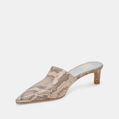 LEXY HEELS SAND SNAKE EMBOSSED^Dolce Vita Outlet