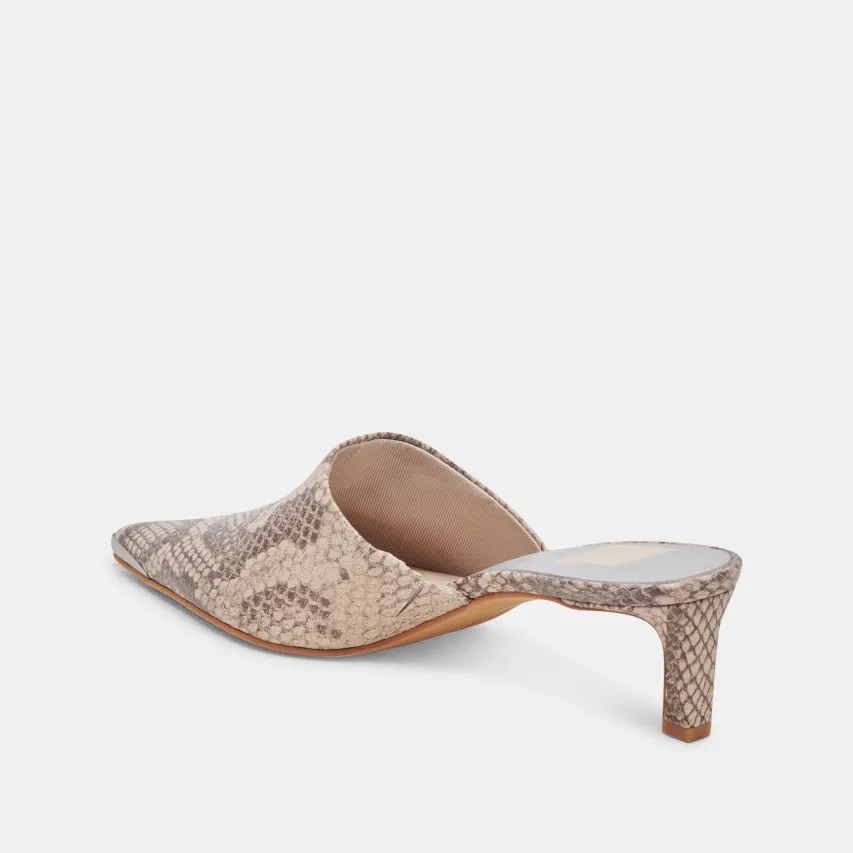 LEXY HEELS SAND SNAKE EMBOSSED^Dolce Vita Outlet