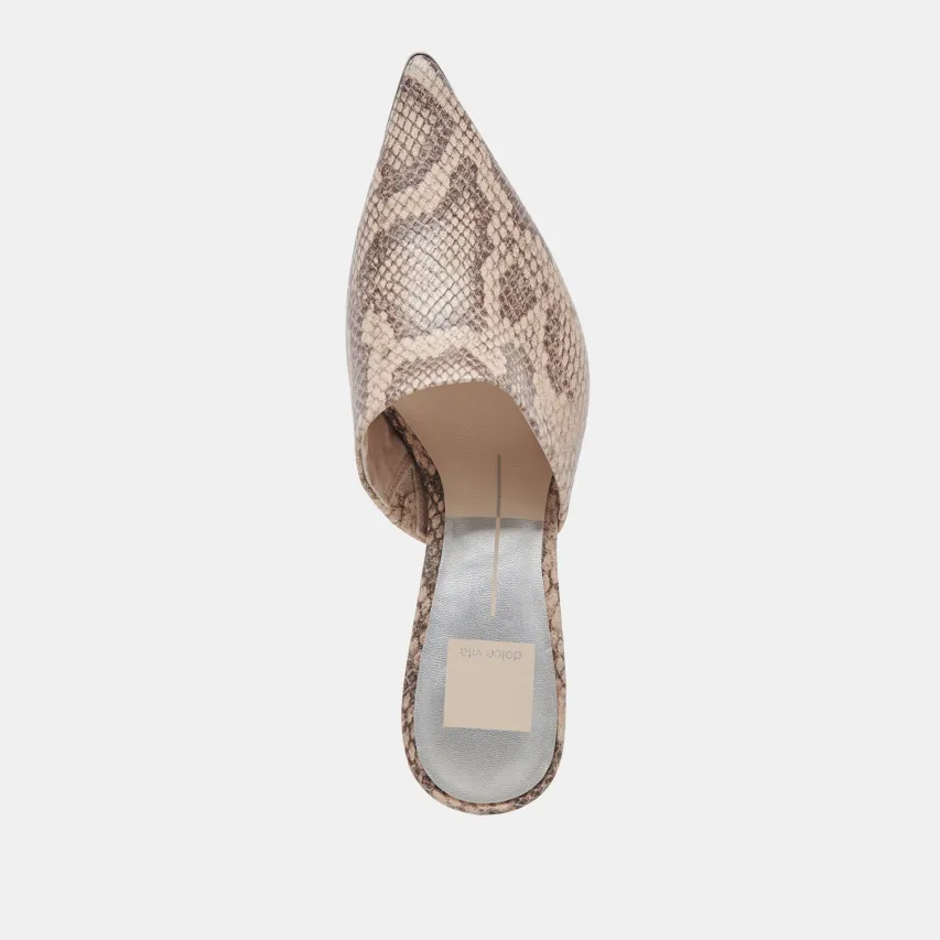 LEXY HEELS SAND SNAKE EMBOSSED^Dolce Vita Outlet