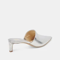 LEXY HEELS SILVER DISTRESSED LEATHER^Dolce Vita Clearance