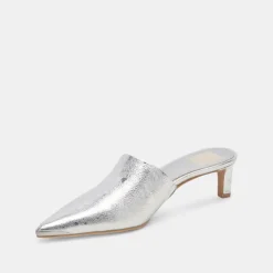 LEXY HEELS SILVER DISTRESSED LEATHER^Dolce Vita Clearance