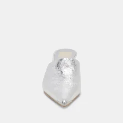 LEXY HEELS SILVER DISTRESSED LEATHER^Dolce Vita Clearance