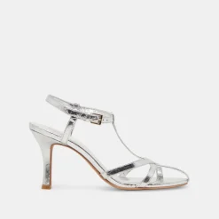 LIANE HEELS SILVER DISTRESSED LEATHER^Dolce Vita Outlet