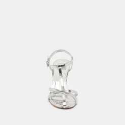 LIANE HEELS SILVER DISTRESSED LEATHER^Dolce Vita Outlet