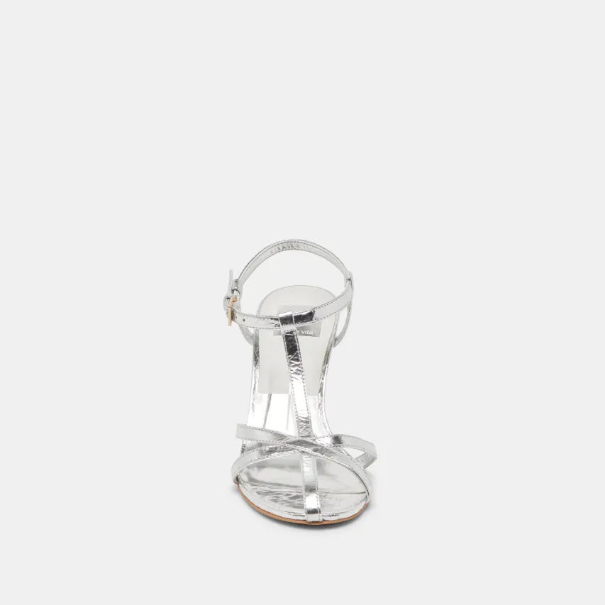 LIANE HEELS SILVER DISTRESSED LEATHER^Dolce Vita Outlet