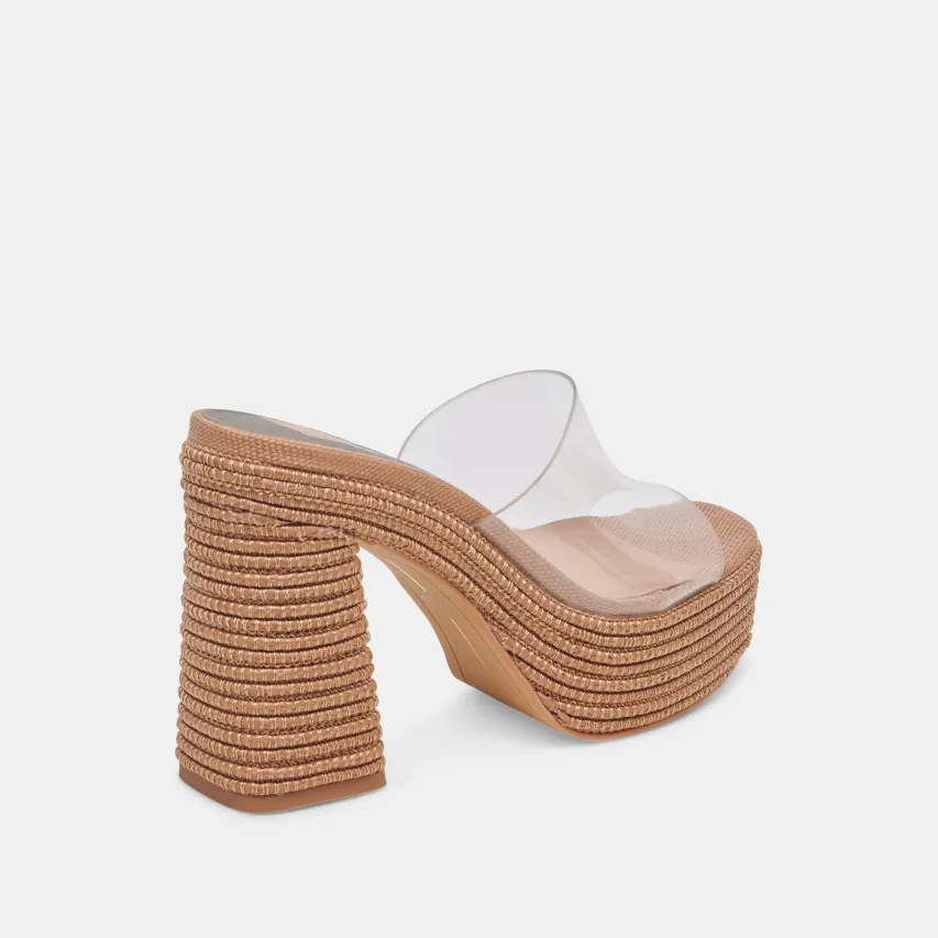 LICHIA HEELS COCOA VINYL^Dolce Vita New