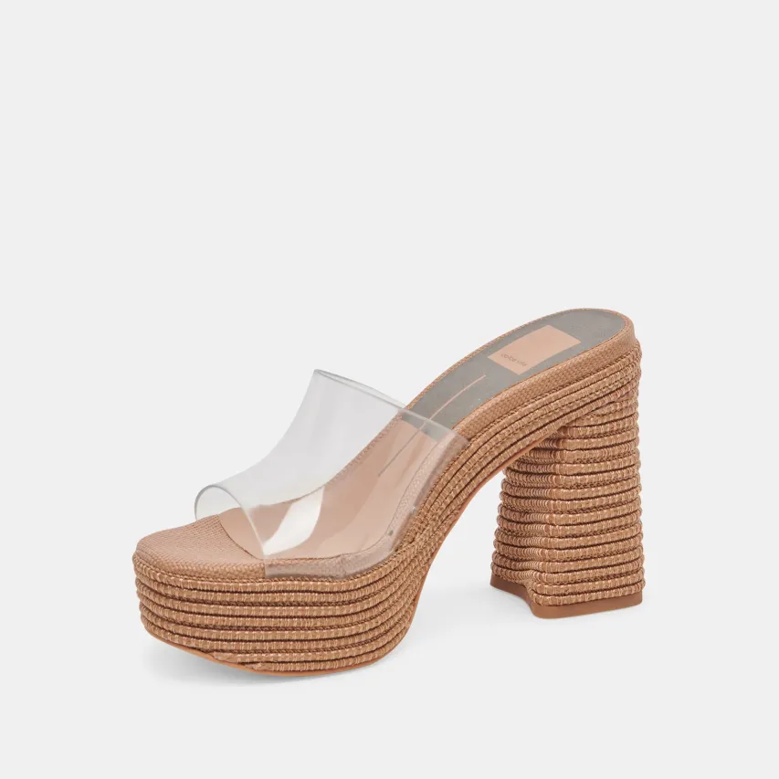 LICHIA HEELS COCOA VINYL^Dolce Vita New